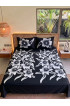 Hand Painted Rayon Bedsheet Set King Size Hand Painted Rayon Bedsheet Set King Size